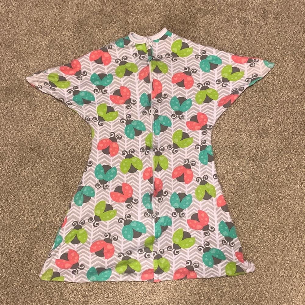 Sleeping baby Zipadee zip ladybug medium